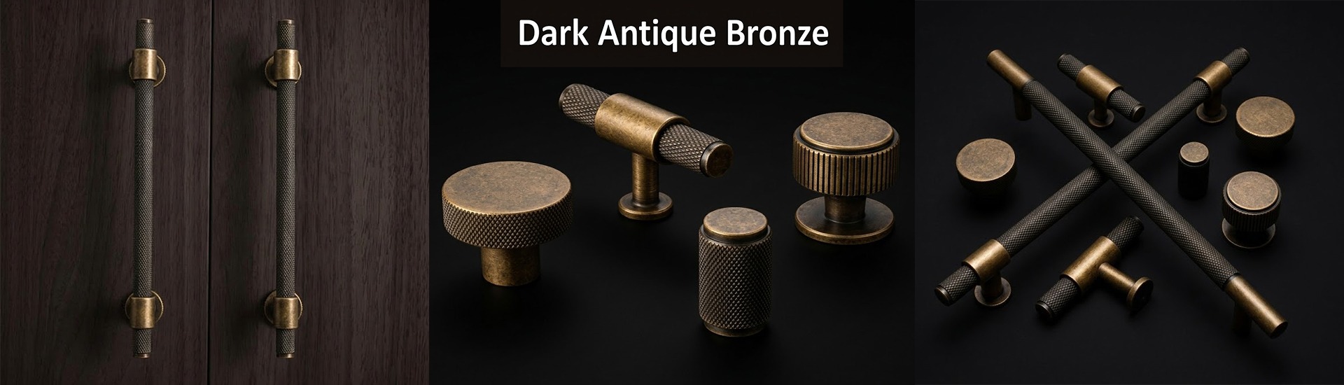 Antique Bronze Knurled T Knob