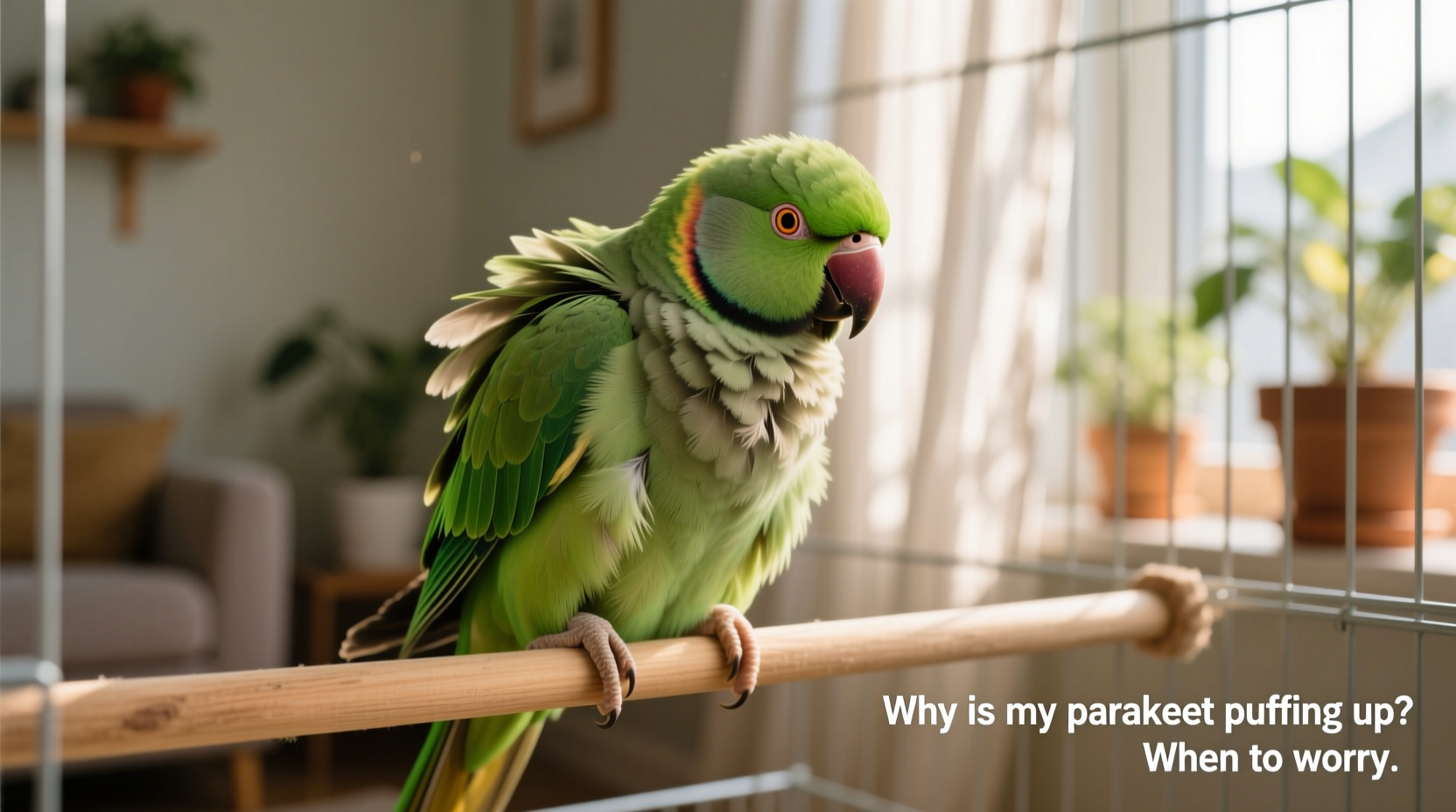 why is my parakeet puffing up reasons when to worry