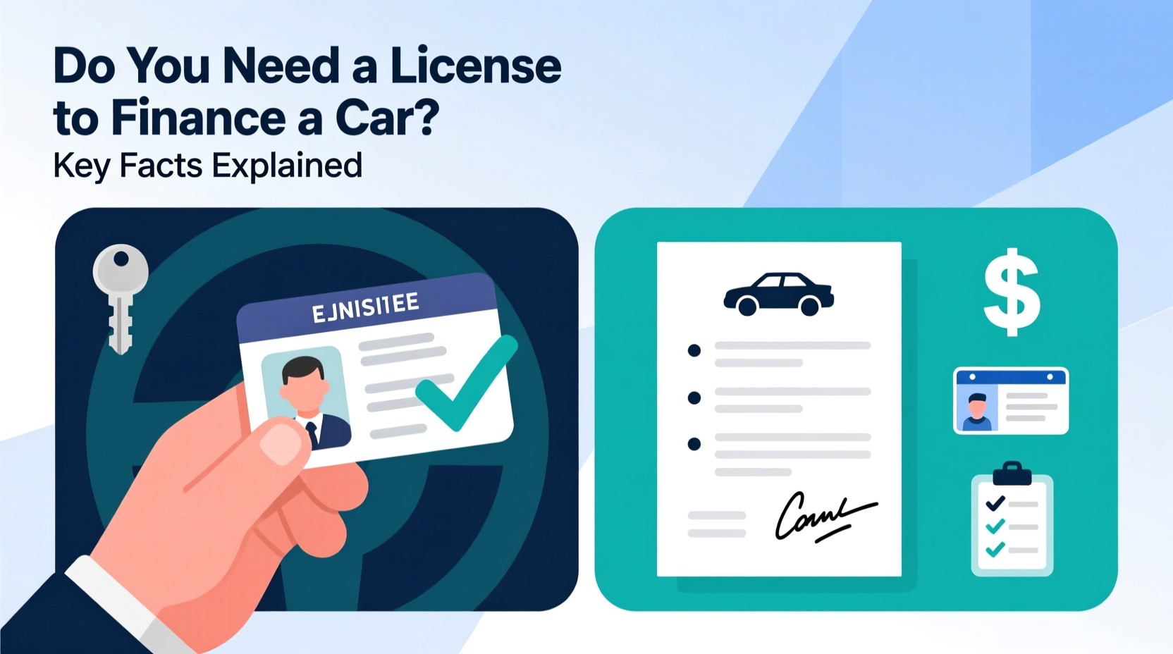 do you need a license to finance a car