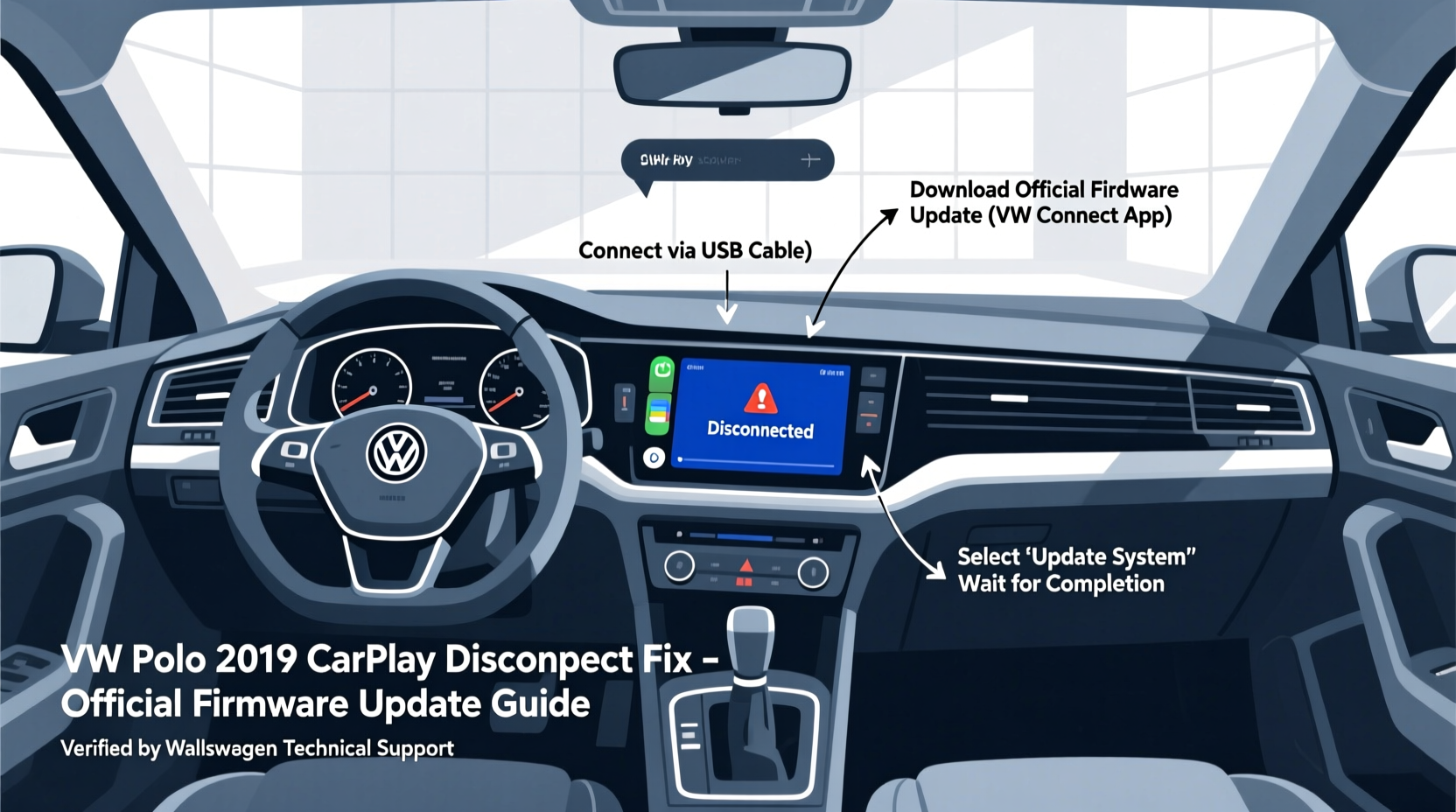 vw polo 2019 carplay disconnect fix