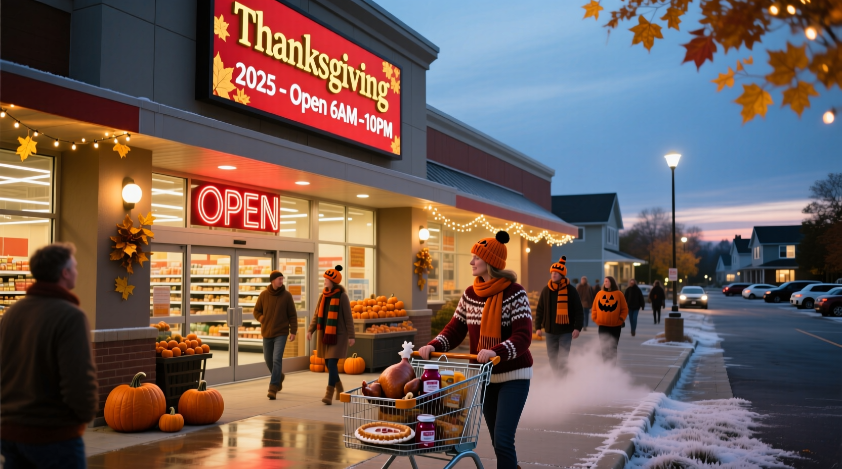 what grocery store is open on thanksgiving near me