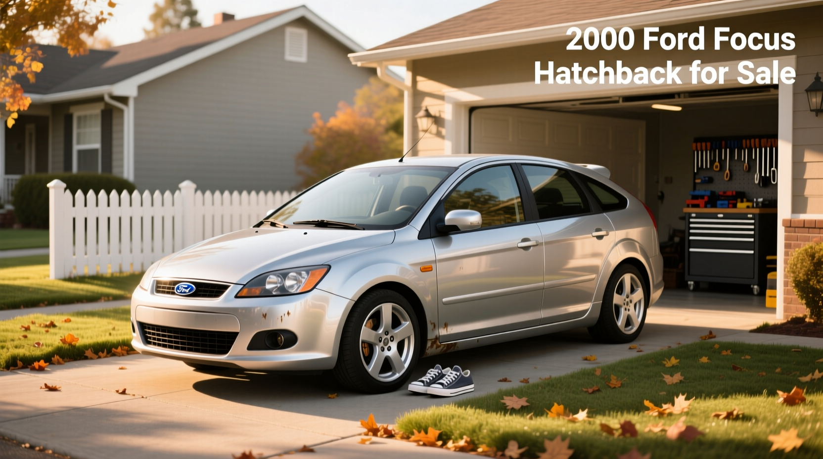 2000 Ford Focus hatchback for sale at a used car lot