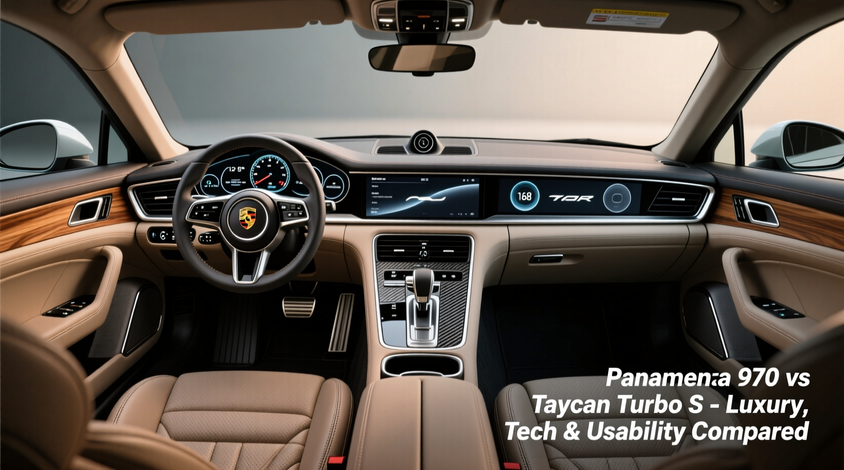 panamera 970 vs taycan interior