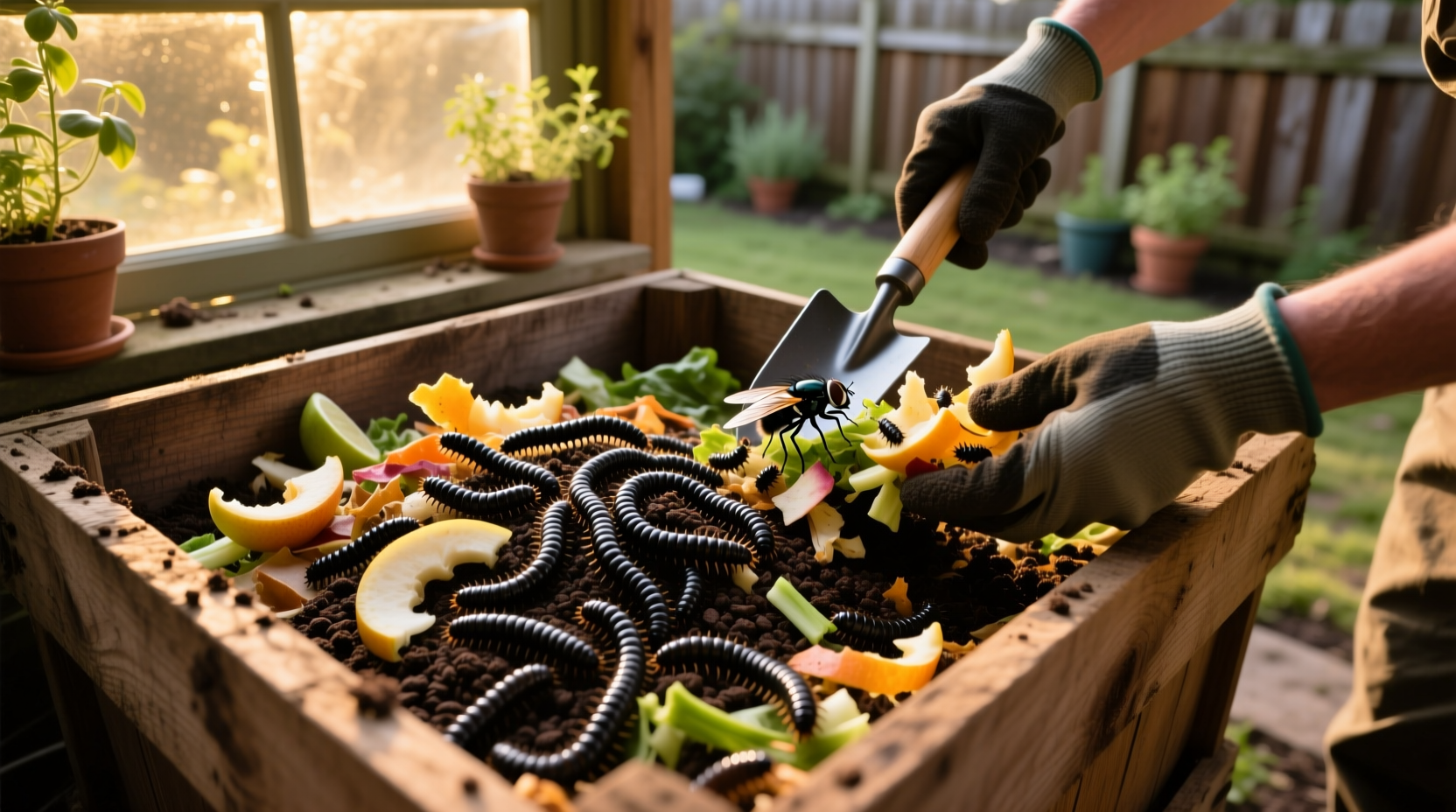 how to build a diy black soldier fly grub composter video