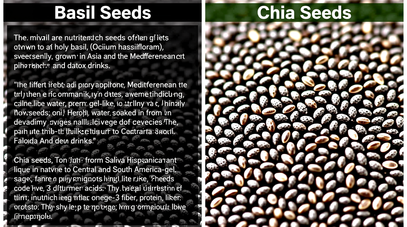 Are Basil Seeds and Chia Seeds the Same?