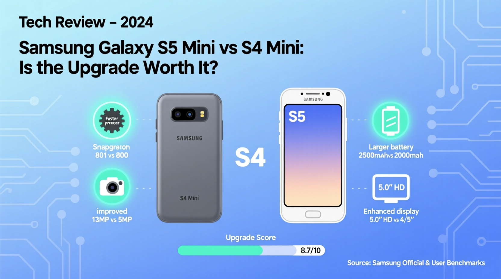 is the samsung galaxy s5 mini really worth upgrading from the s4 mini