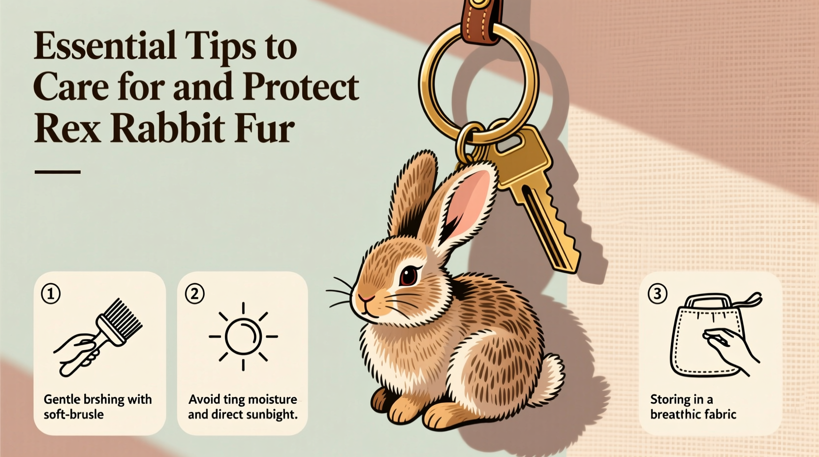 essential tips to care for and protect rex rabbit fur on your keychain
