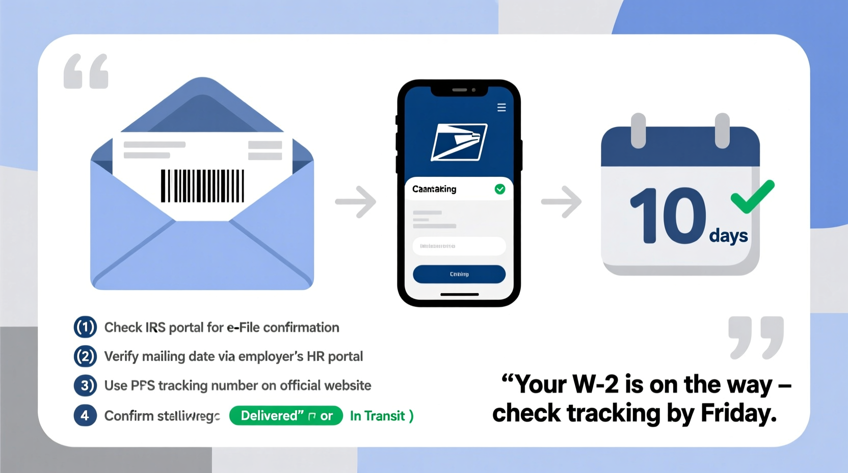 how to track your w 2 mailing and confirm its on the way
