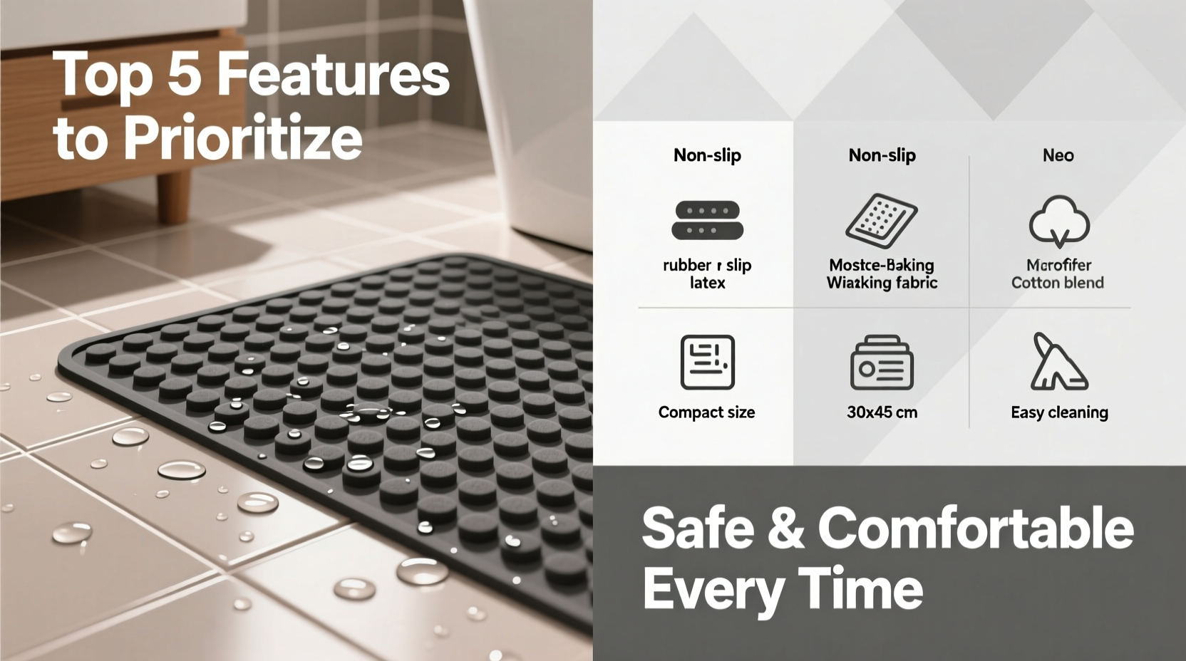 how to choose the perfect non slip bathroom rug a practical guide for safety and comfort