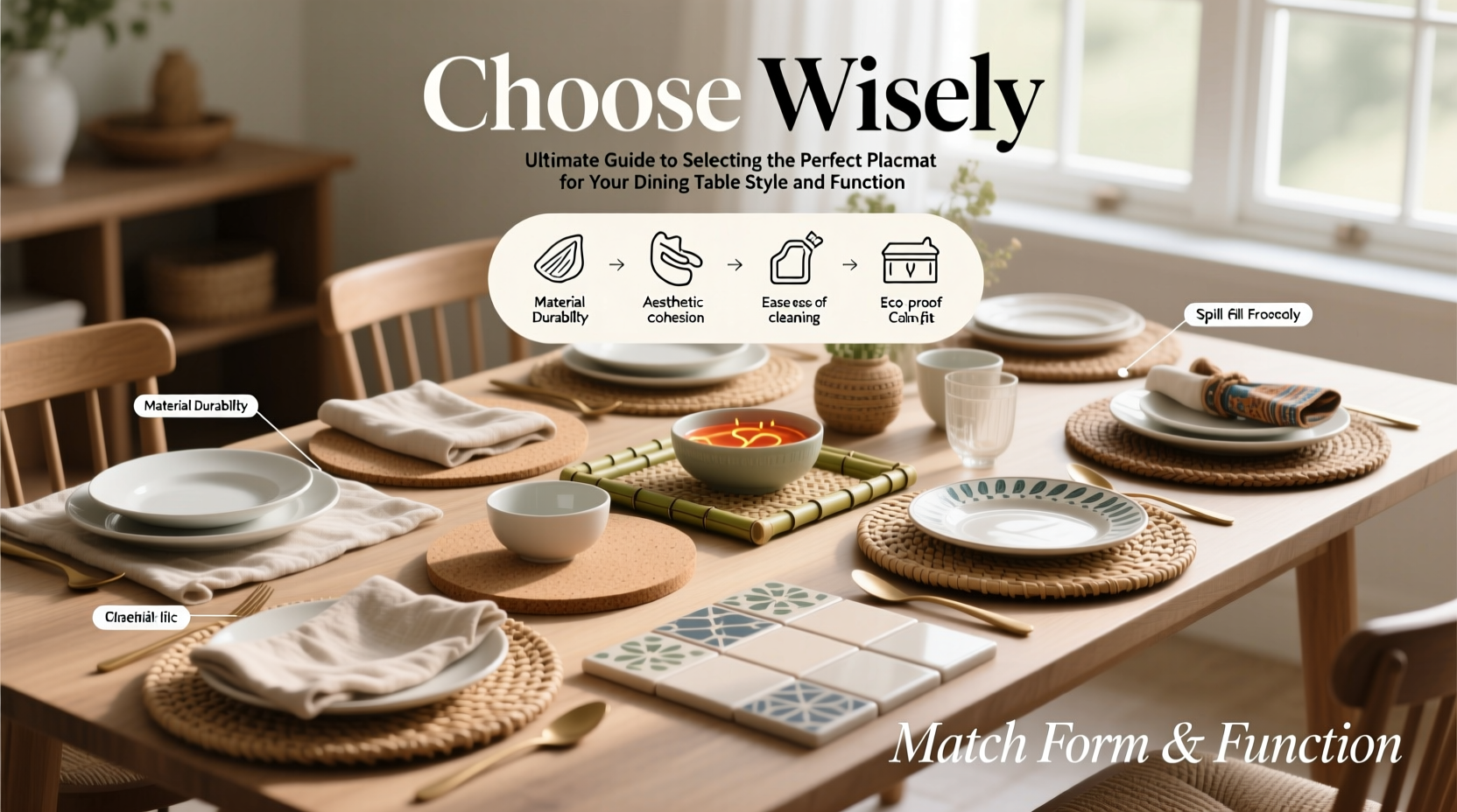 ultimate guide to selecting the perfect placemat for your dining table style and function