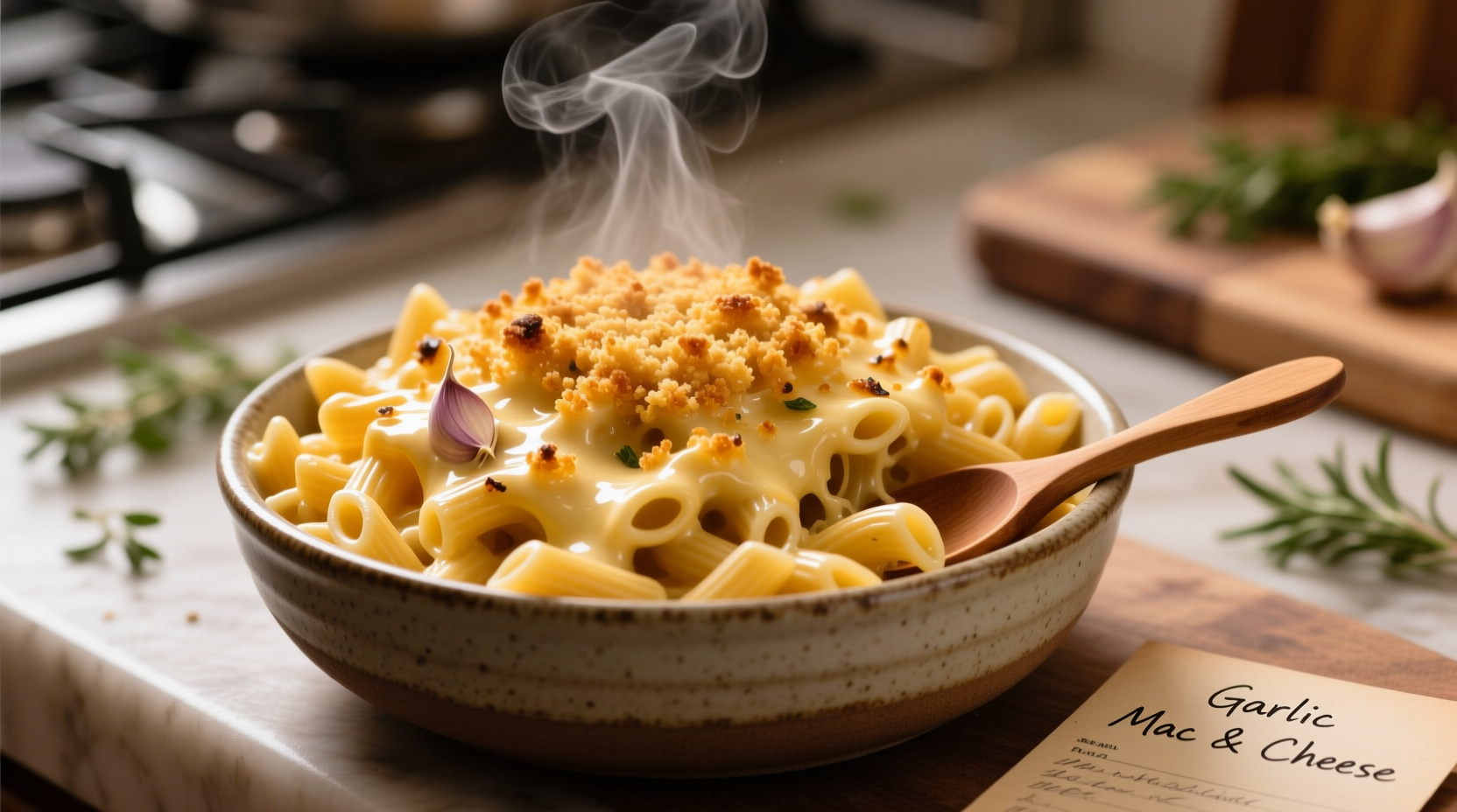 garlic mac n cheese