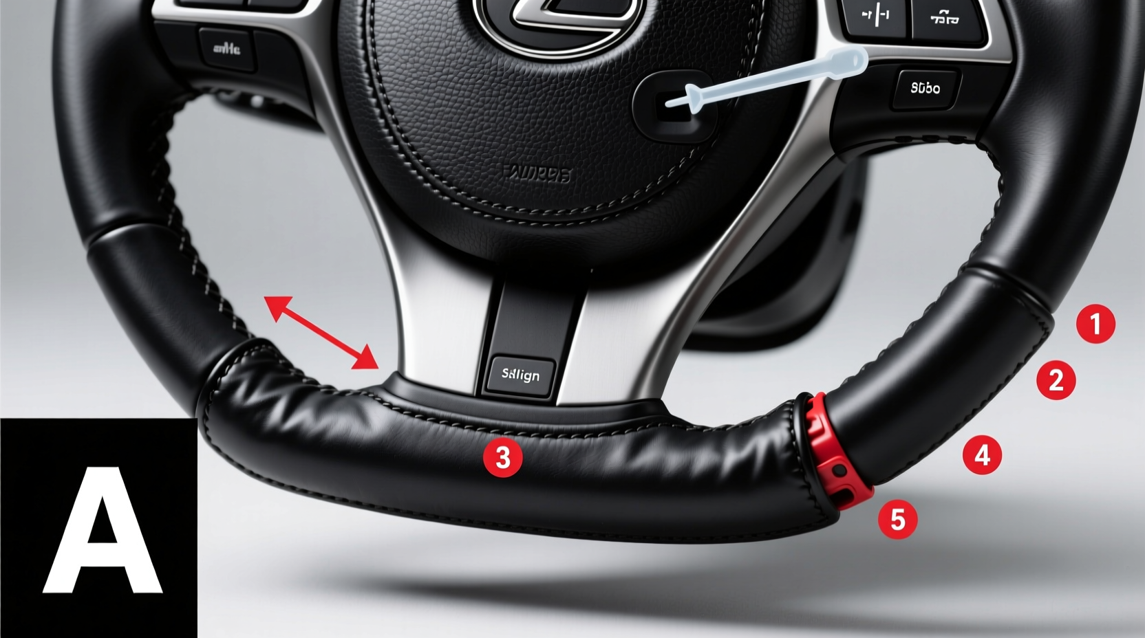 install is250 steering cover