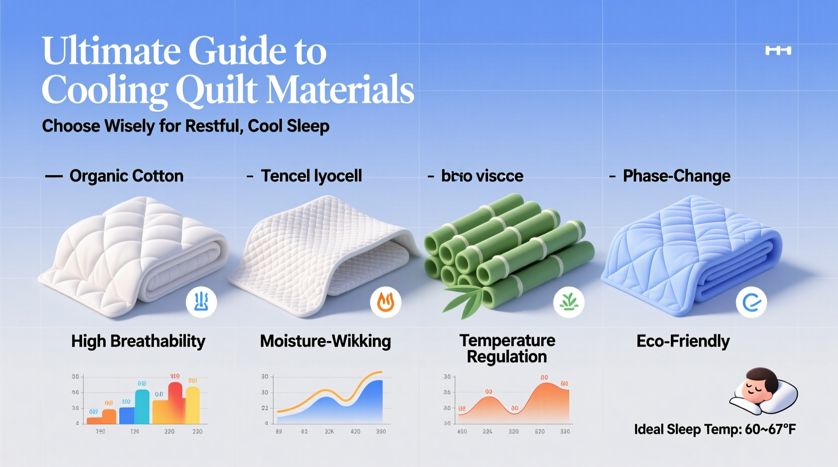 ultimate guide to selecting the right cooling quilt material for restful sleep