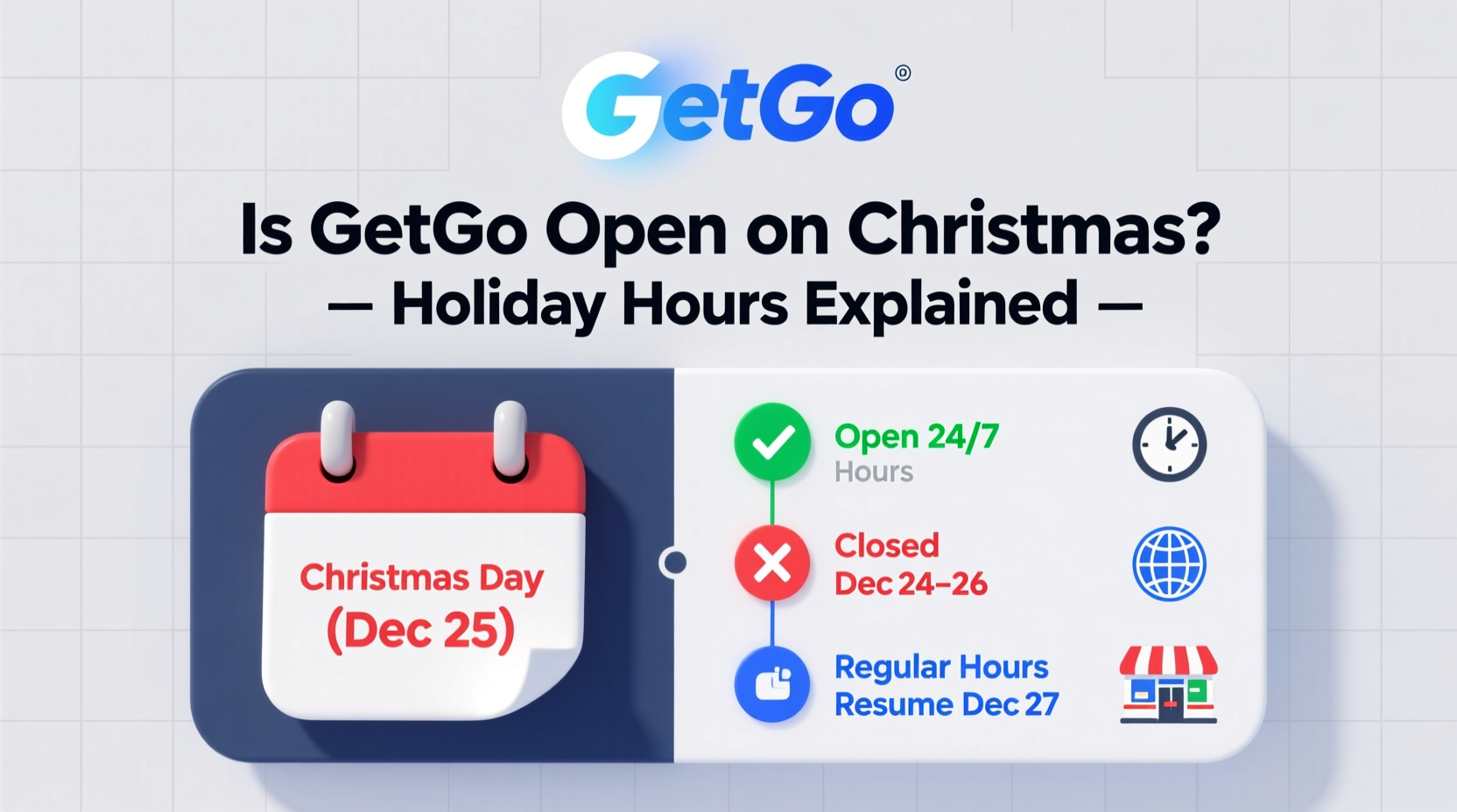 is getgo open on christmas