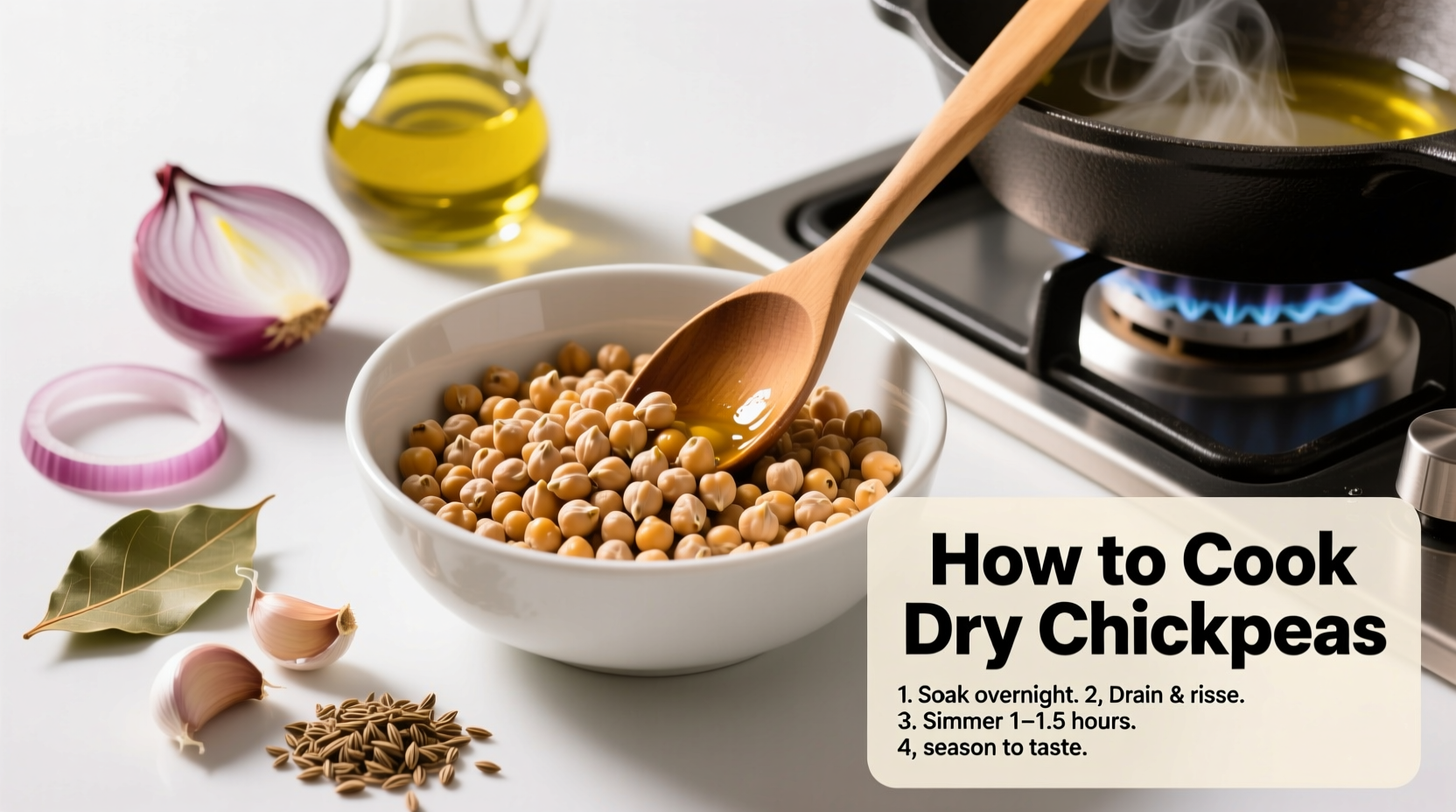 how to cook dry chickpeas