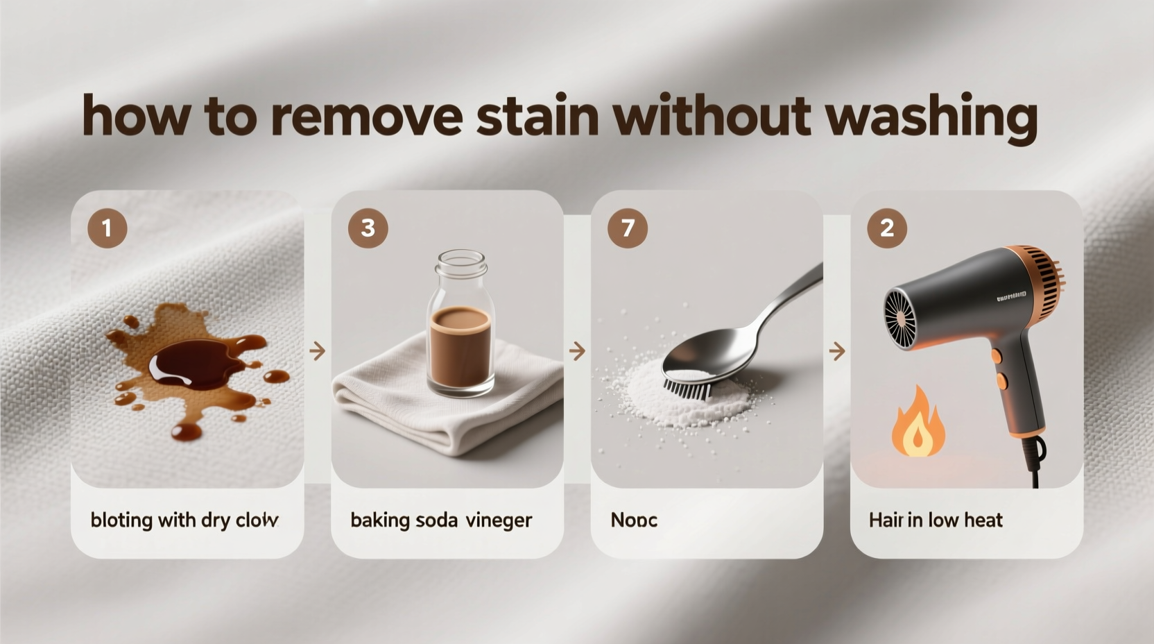 how to remove stain without washing