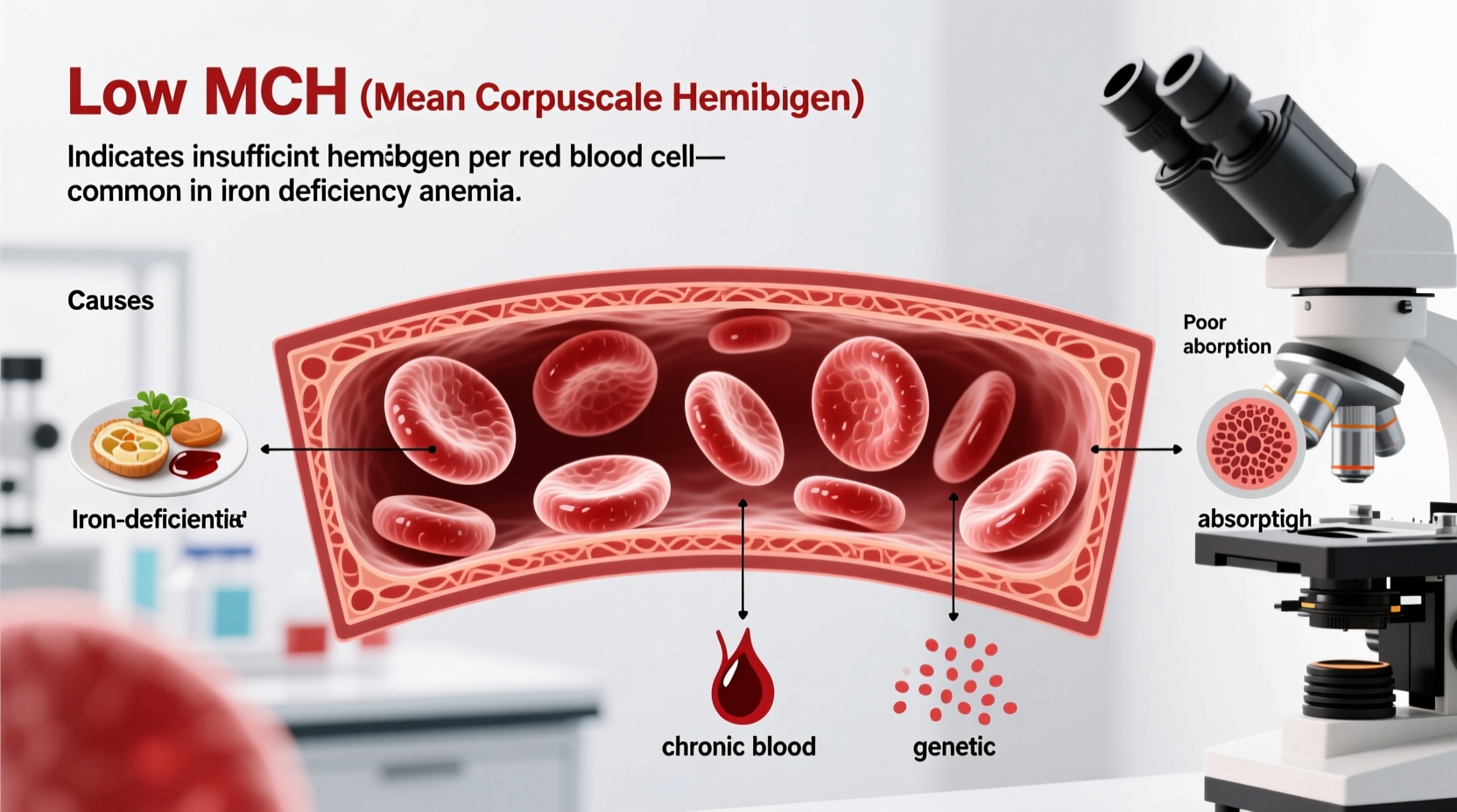 low mch levels what does it mean what causes it