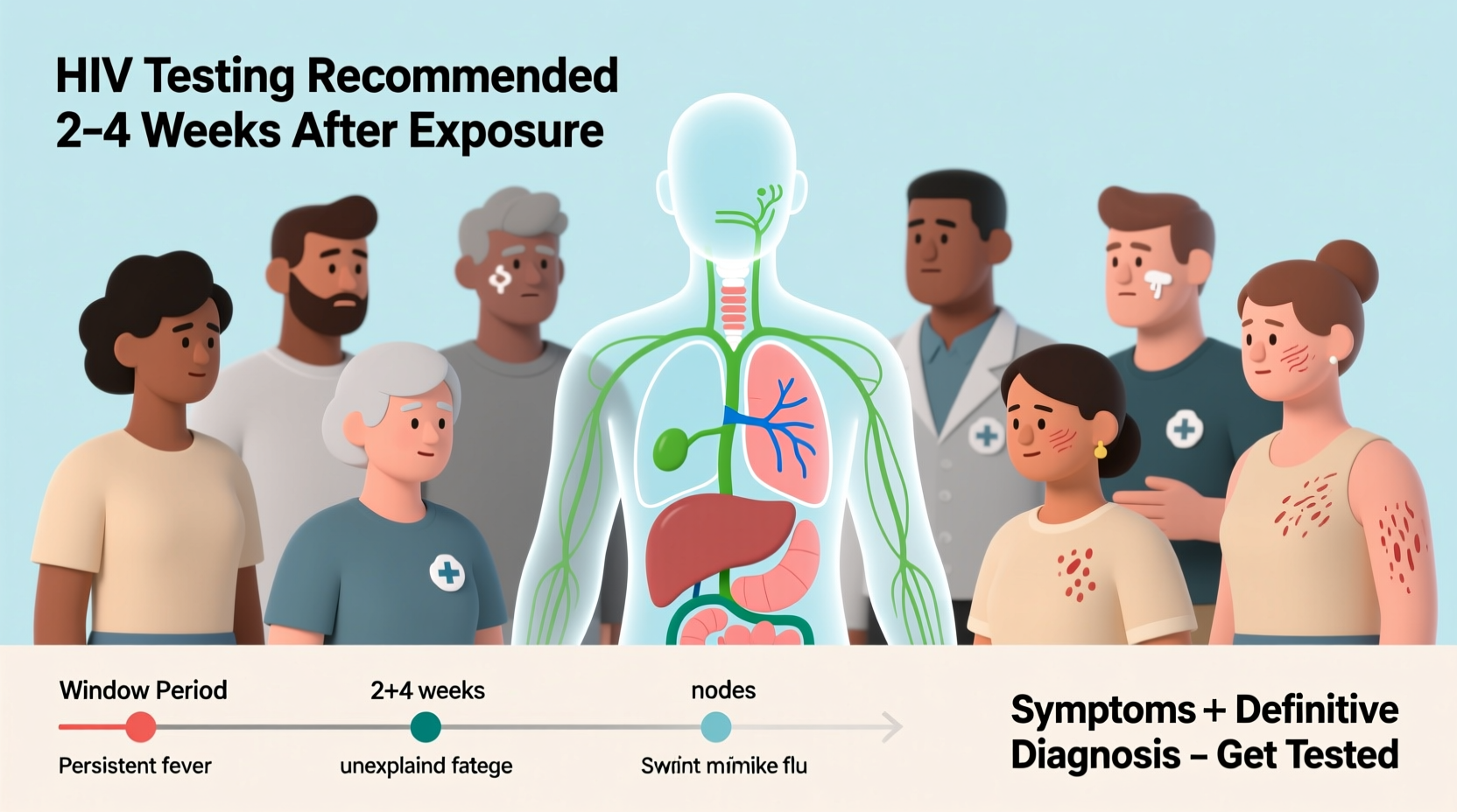 how to recognize early signs of hiv and when to seek testing