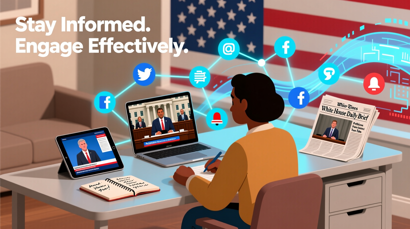 how to stay informed and engage with white house politics effectively