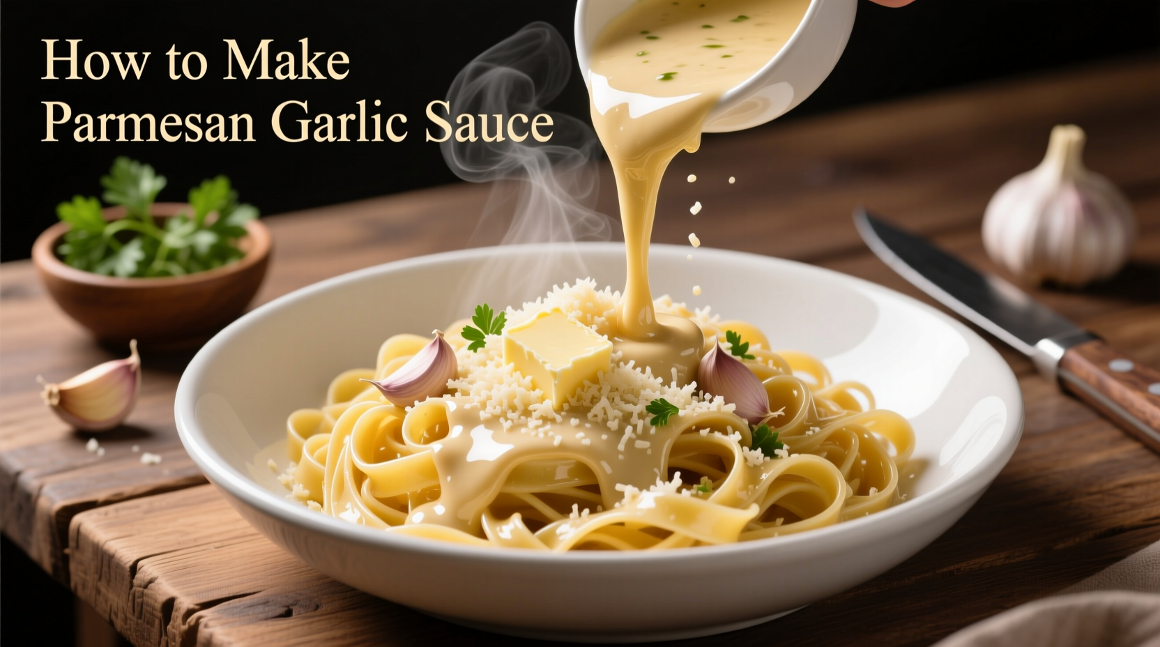 how to make a parmesan garlic sauce
