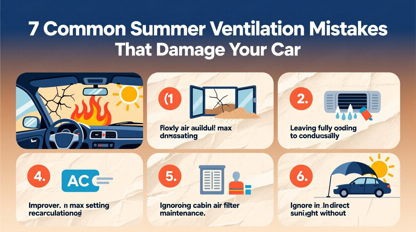 7 Common Summer Ventilation Mistakes That Damage Your Car