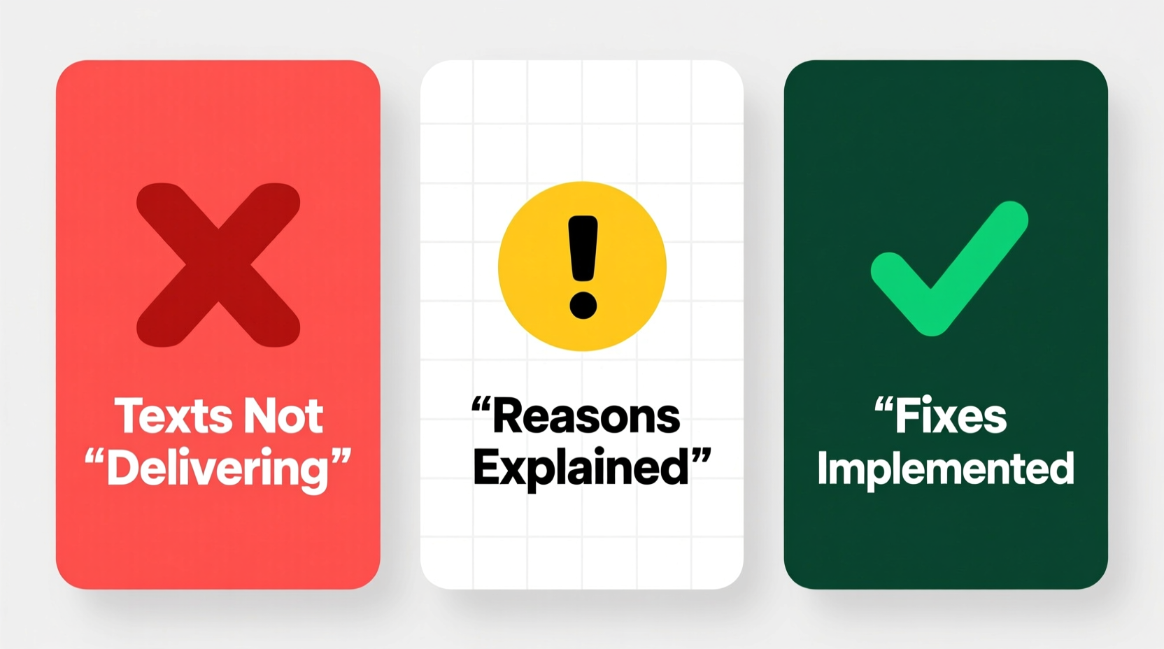 texts not delivering reasons fixes explained