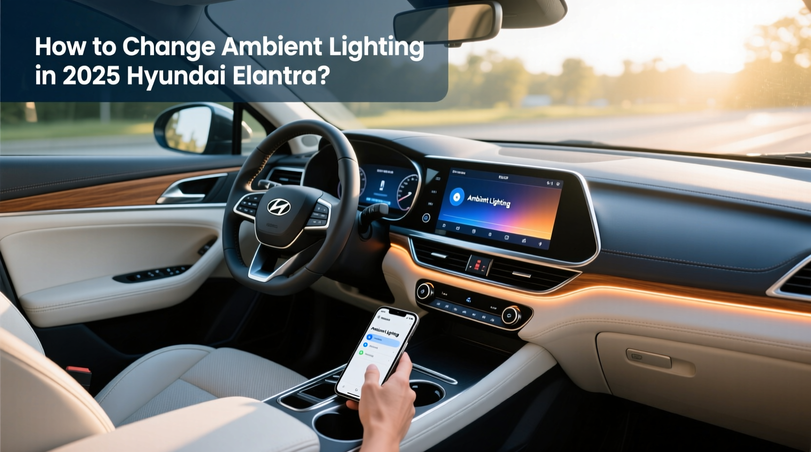How to Change Ambient Lighting in 2025 Hyundai Elantra