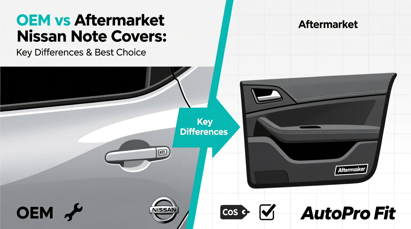 oem vs aftermarket nissan note cover