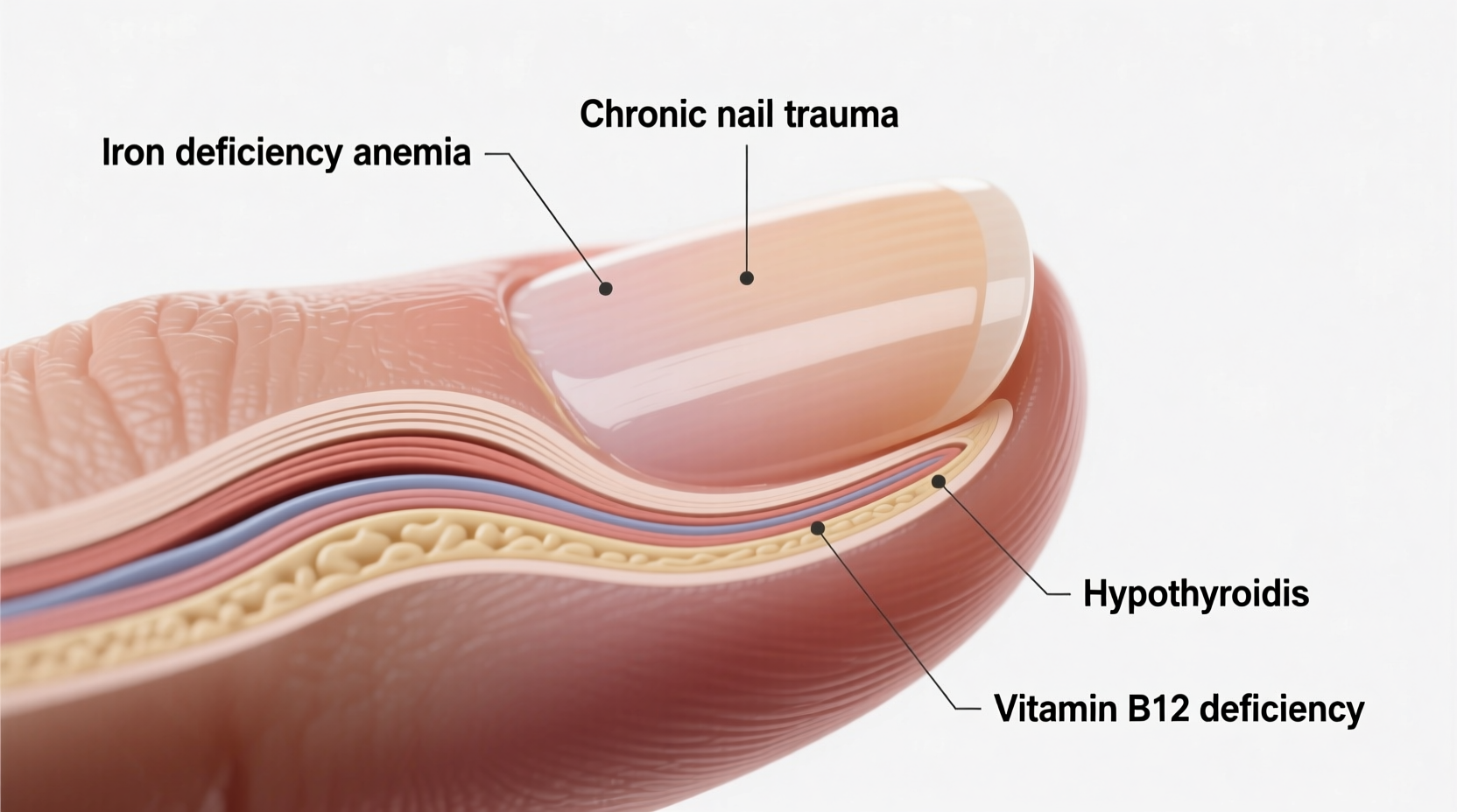 why are my nails flat understanding possible causes