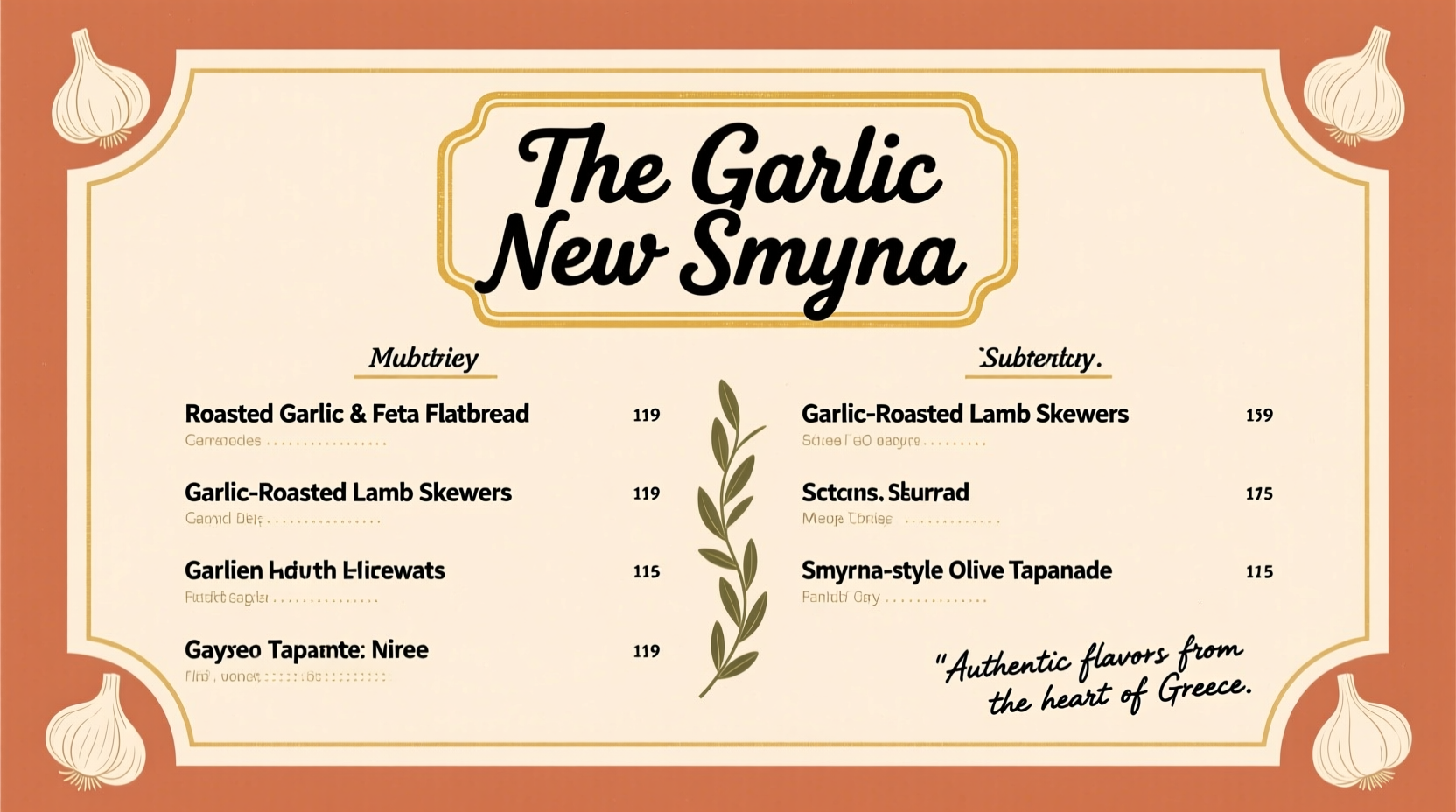 The Garlic New Smyrna Menu: Current Offerings & Highlights