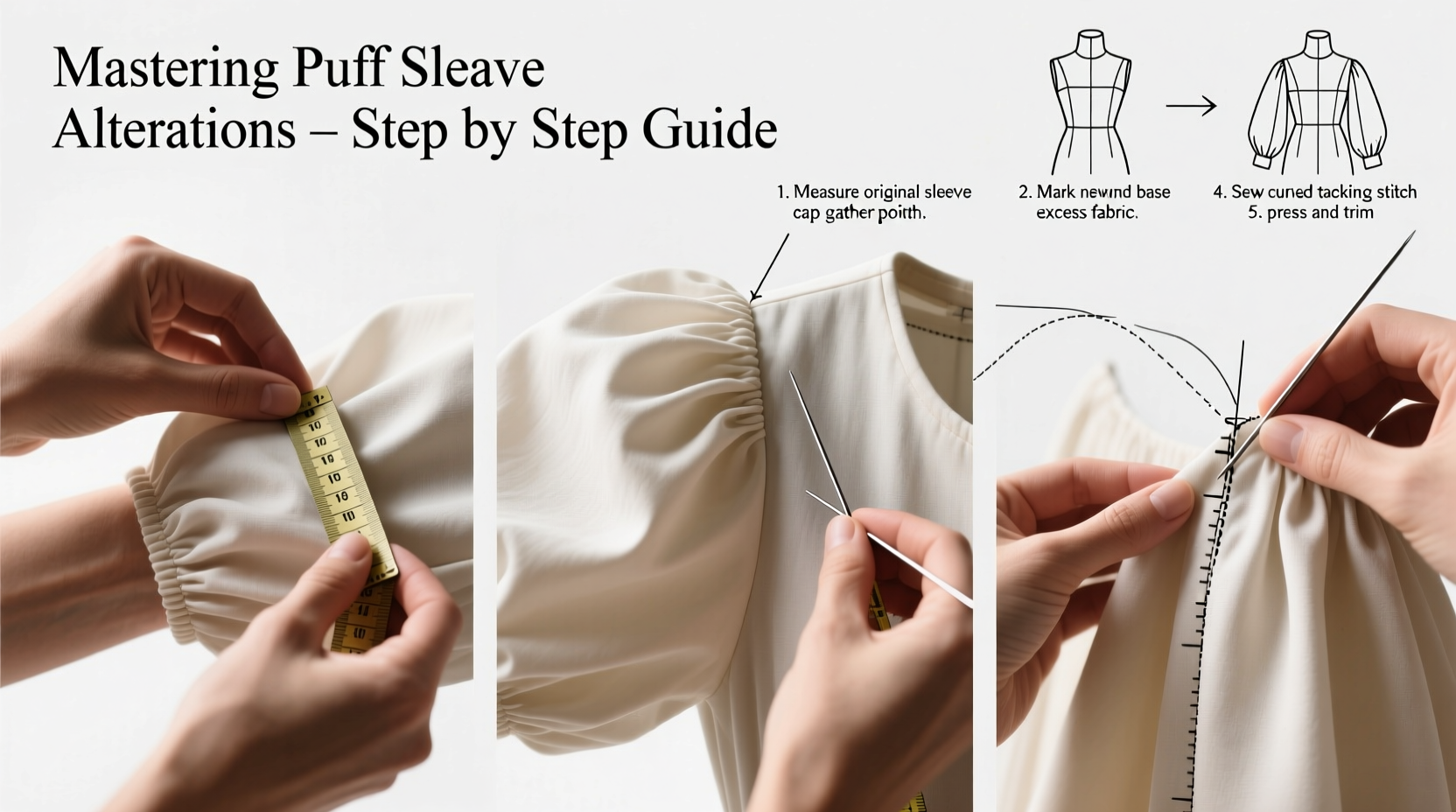 mastering puff sleeve alterations a step by step guide to changing and customizing puff sleeves
