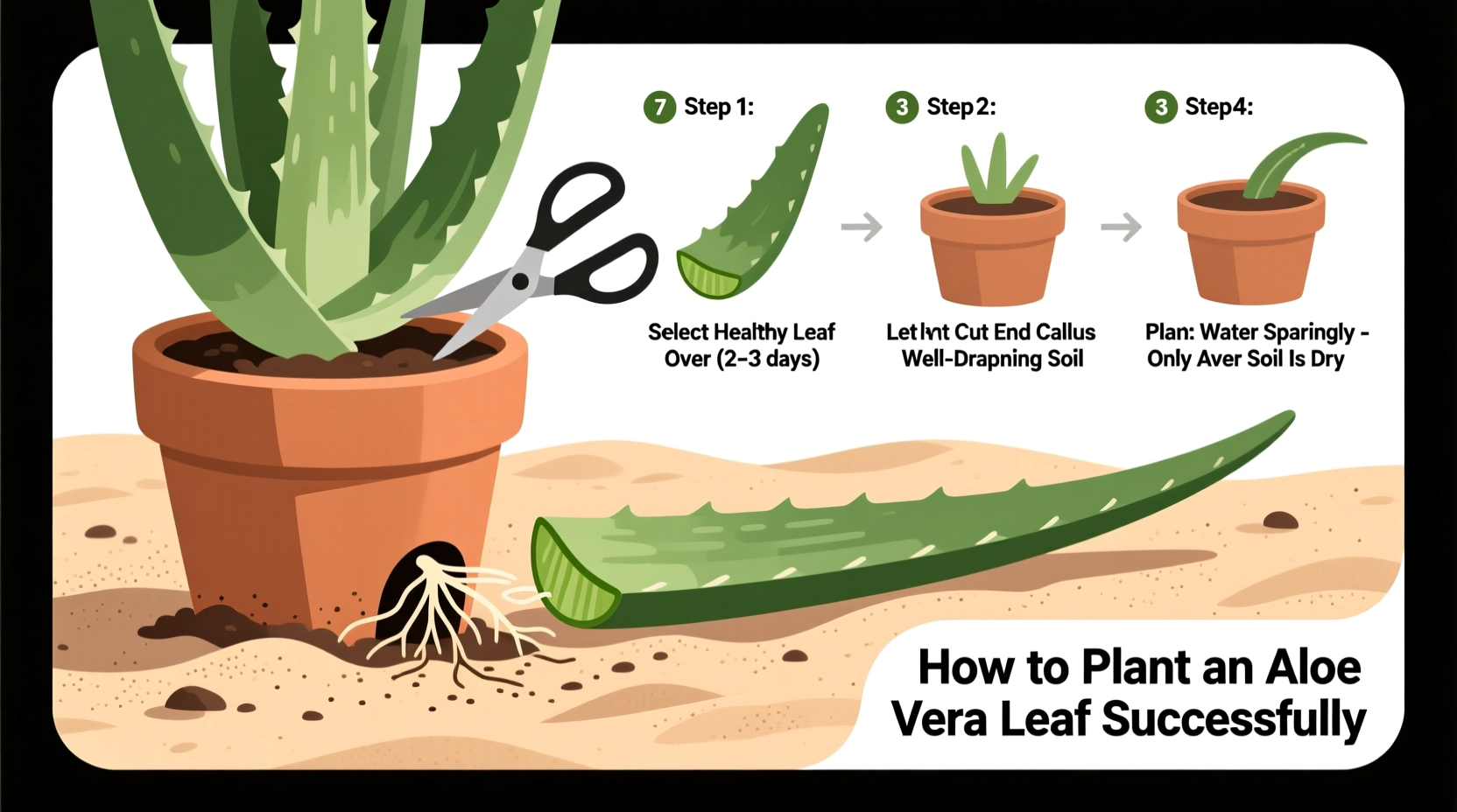 how to plant aloe vera leaf