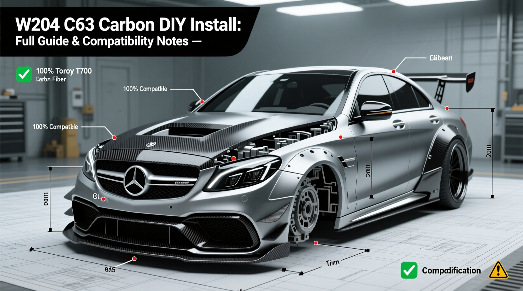 W204 C63 Carbon DIY Install: Full Guide & Compatibility Notes