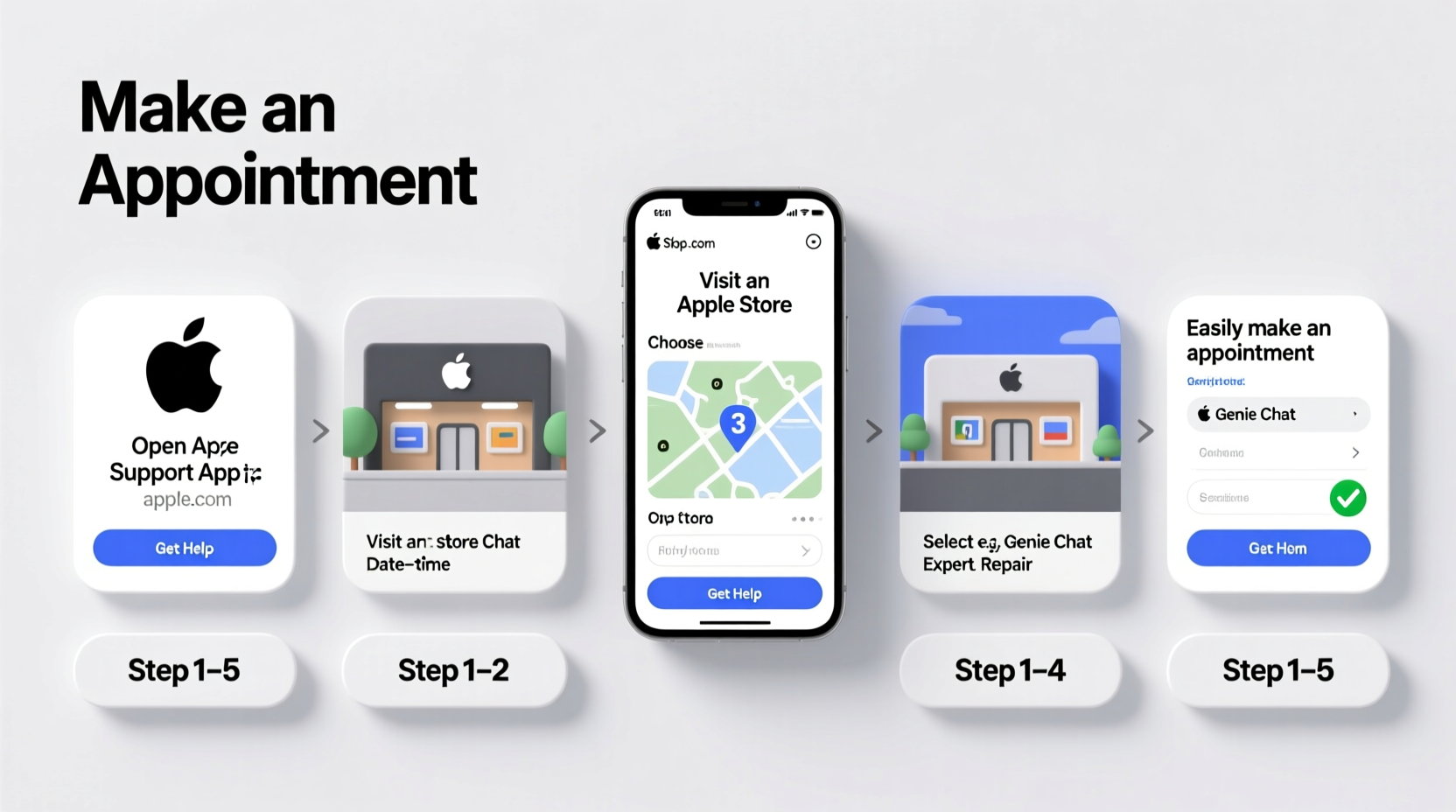 step by step guide how to easily make an appointment with the apple store