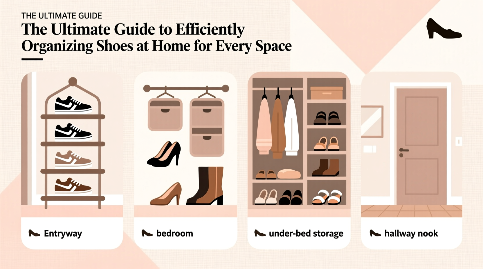 the ultimate guide to efficiently organizing shoes at home for every space