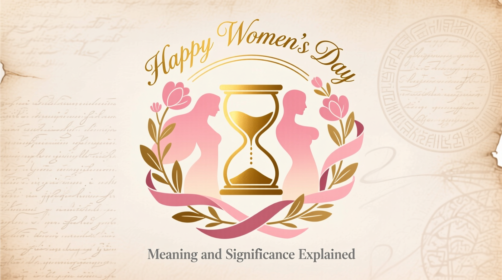 happy womens day symbol
