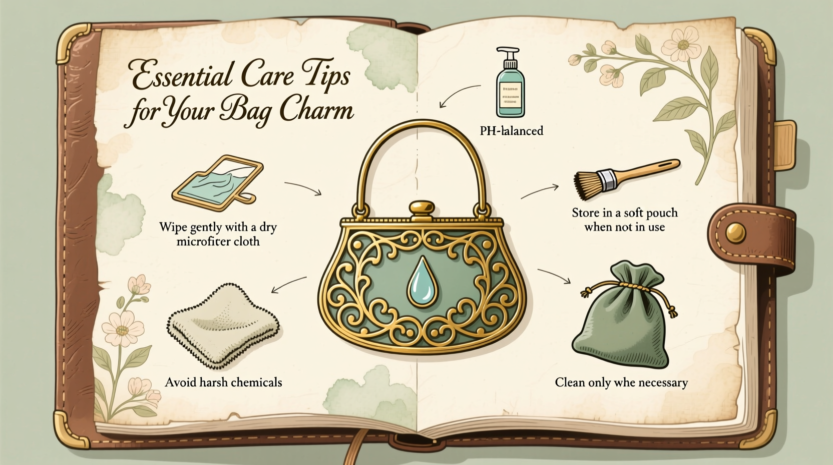 essential tips for cleaning and caring for your bag charm to keep it looking new
