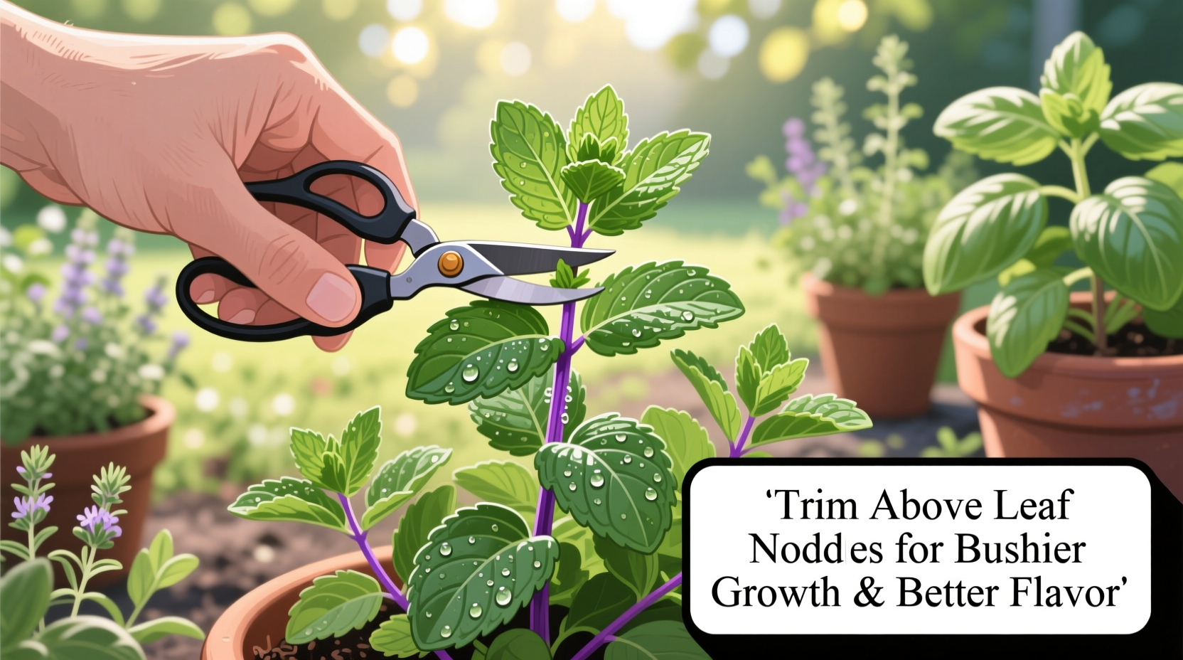 How to Trim Mint for Bushier Growth & Better Flavor