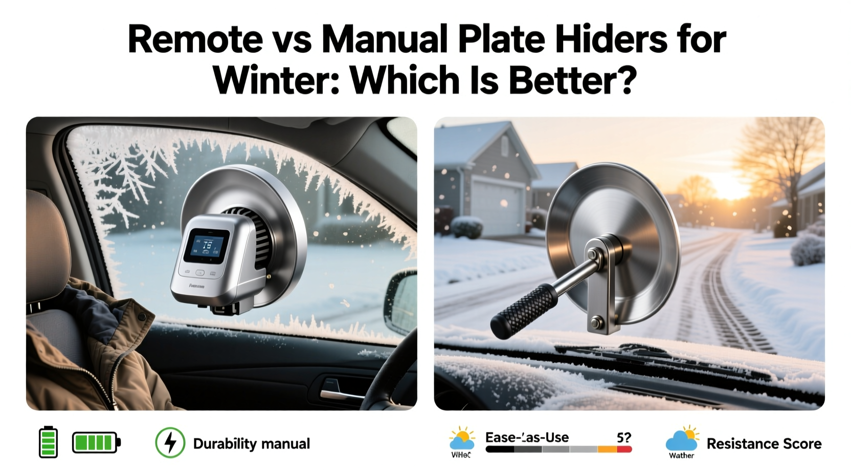 remote vs manual plate hider winter