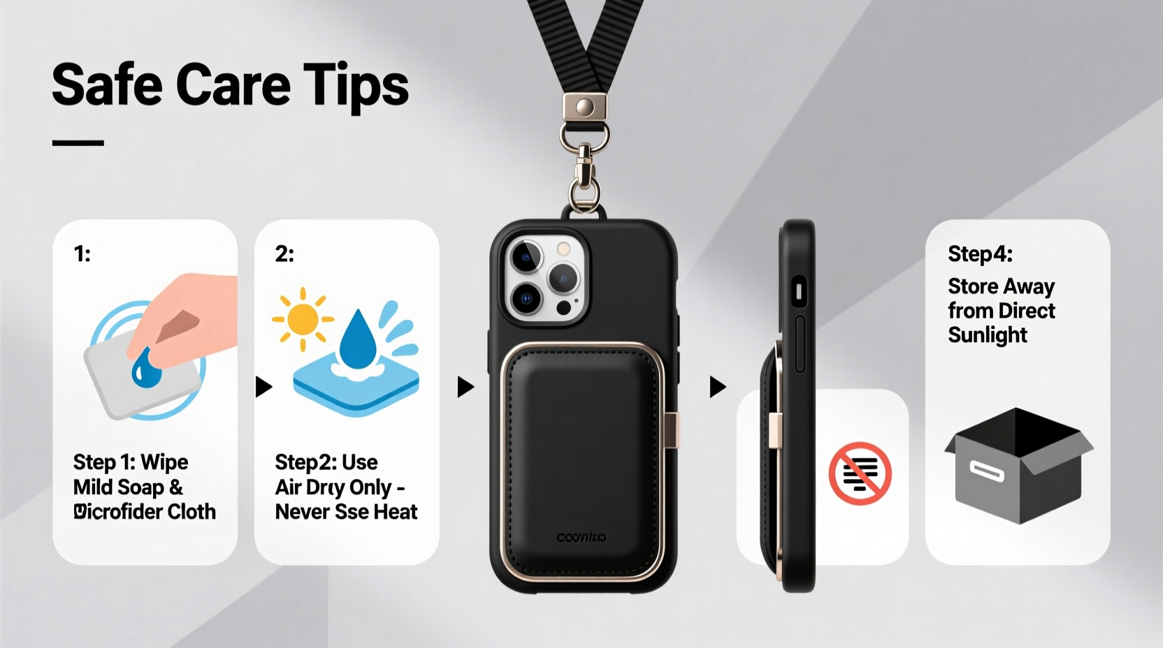 ultimate guide to safely cleaning and maintaining your crossbody lanyard phone case