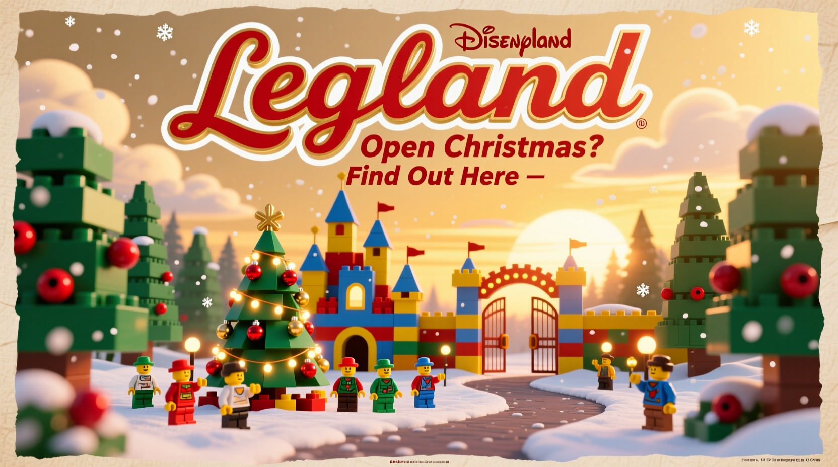 is legoland open on christmas