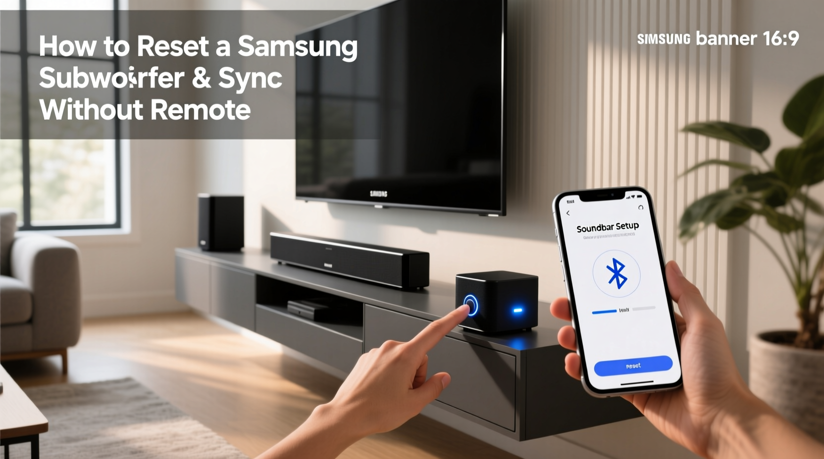 How to Sync Samsung Subwoofer to Soundbar Without Remote