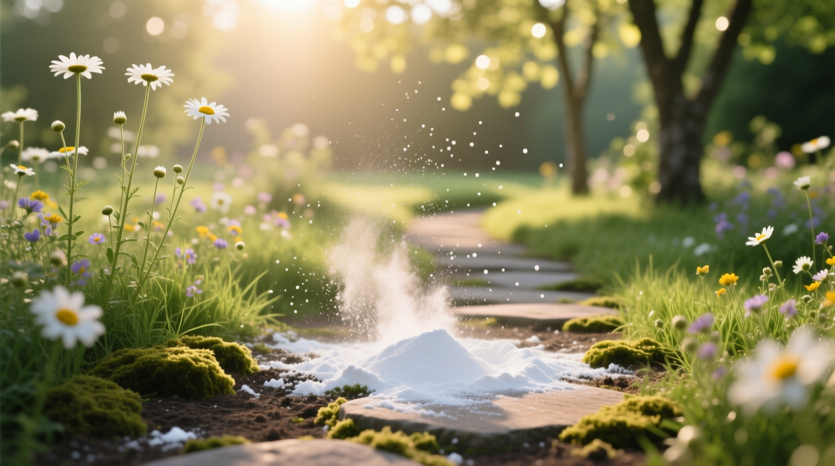 baking soda outside