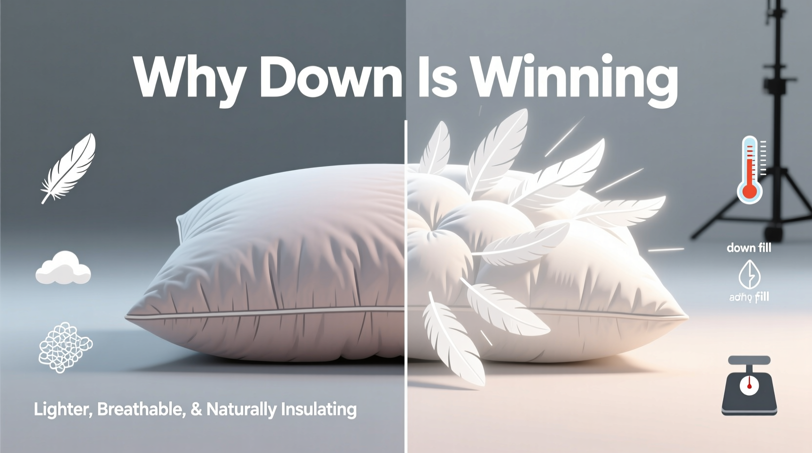 down vs poly fill why are so many people ditching poly for down in their pillows
