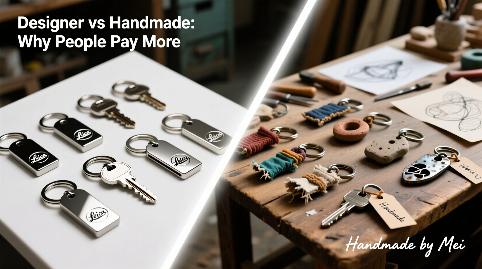 designer vs handmade keychains why are people paying more