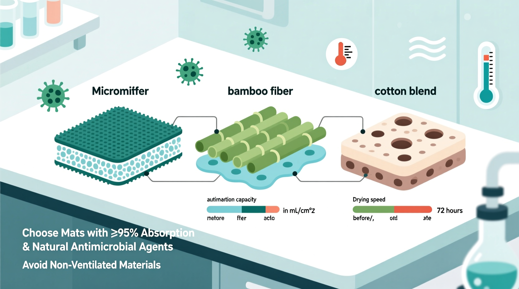 how to select the perfect absorbent mat to effectively prevent mold and maintain hygiene