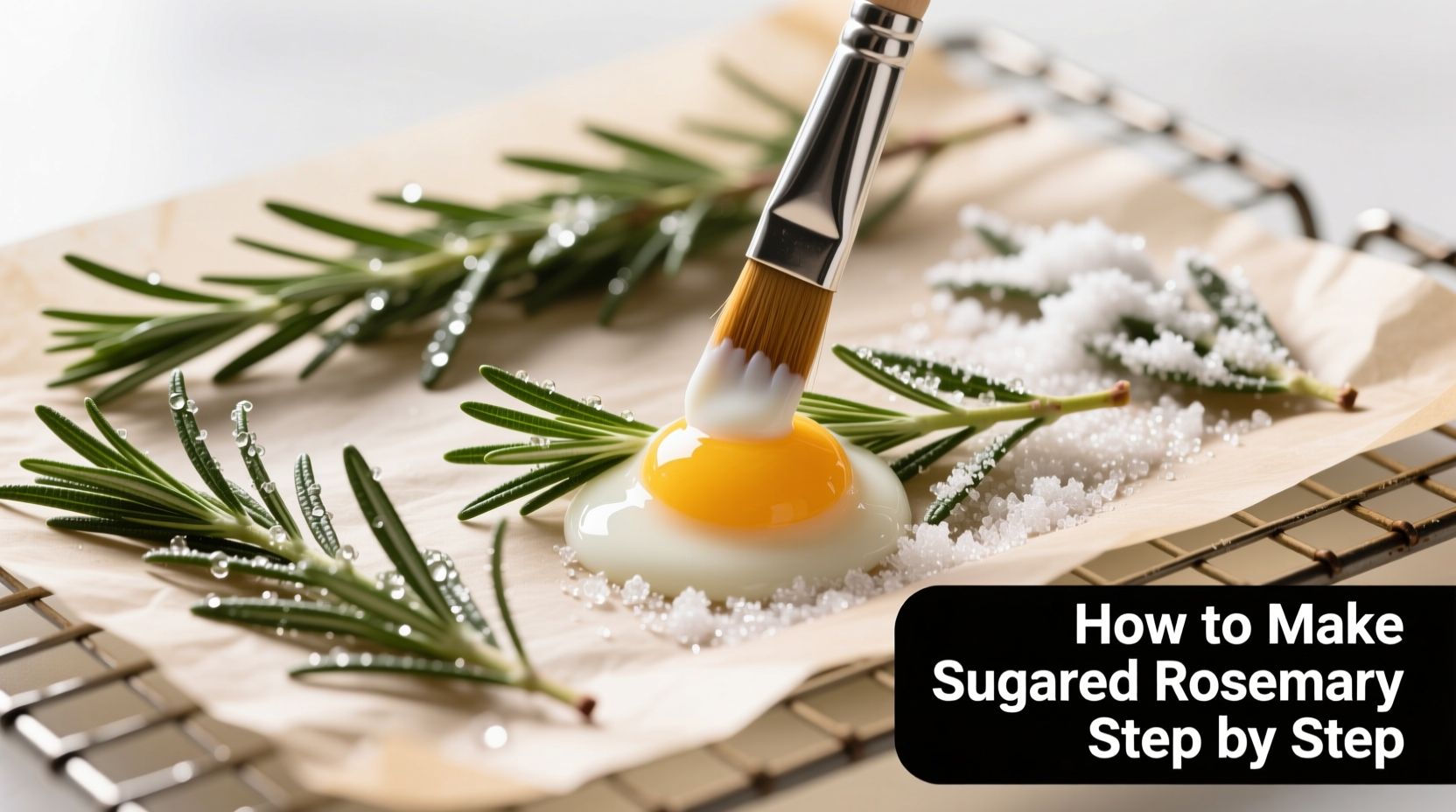 how to make sugared rosemary