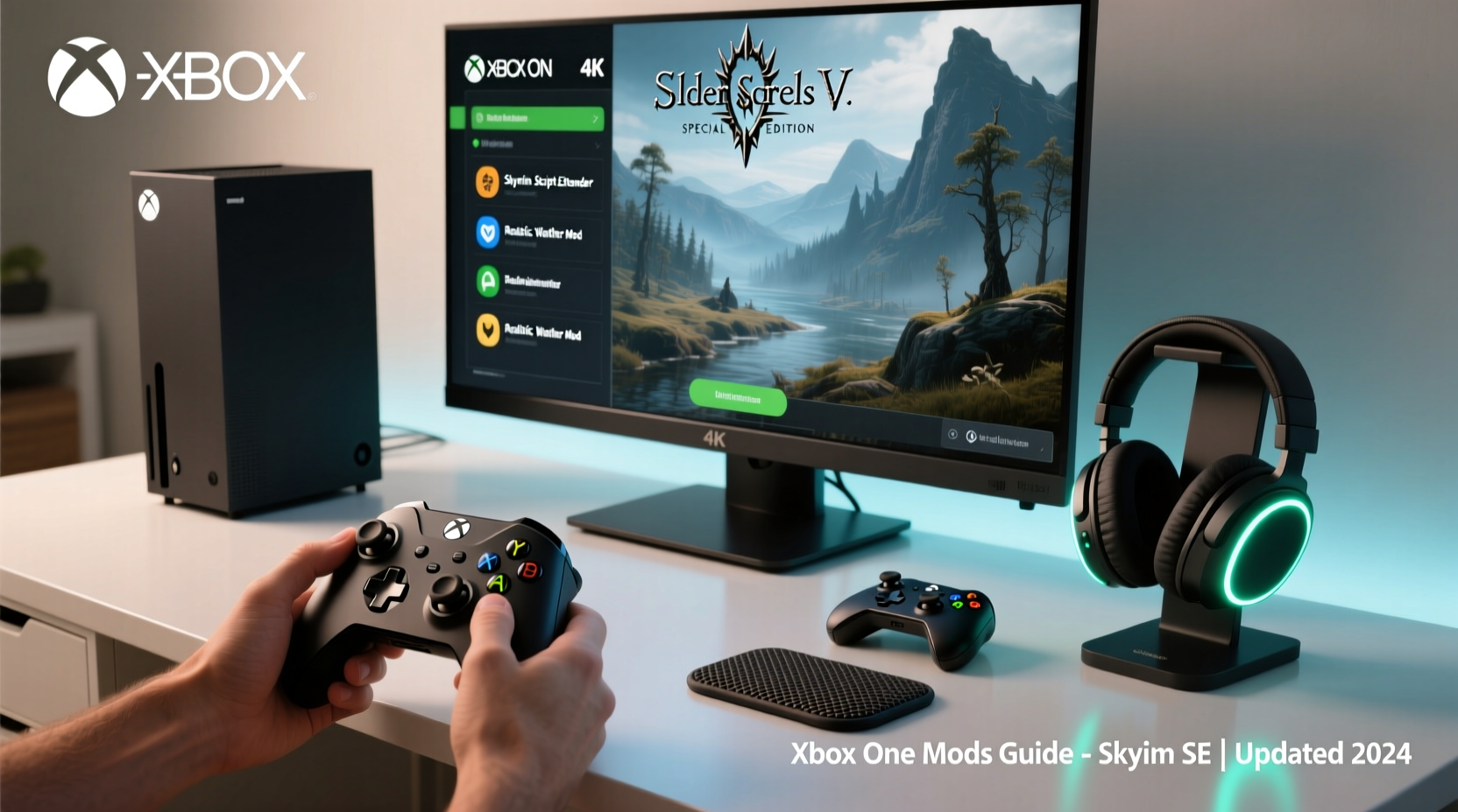 skyrim special edition xbox one mods guide with handy xbox accessories