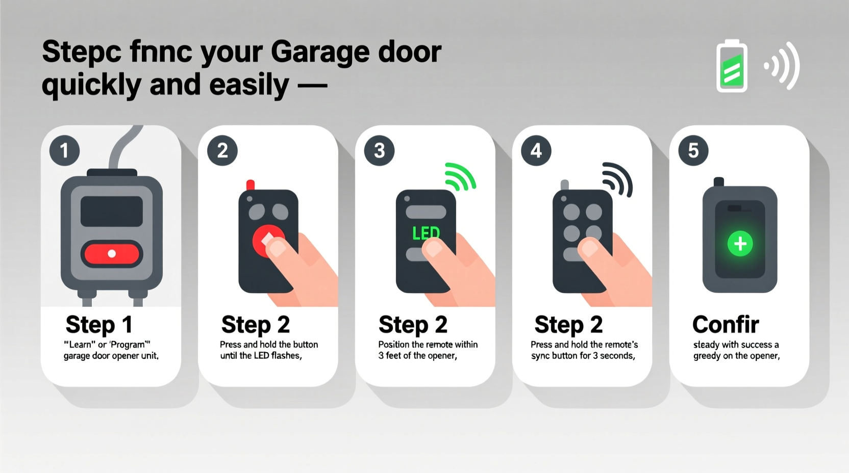 step by step guide to syncing your garage door remote quickly and easily