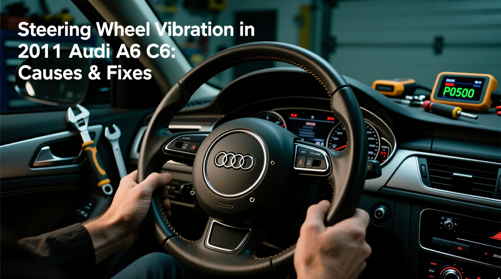 steering wheel vibration a6 c6 2011